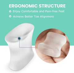HYGGEAR Bunion Pads – Toe Spacers for Straightening Overlapping Toes for Men and Women - 9673948152